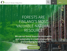 Tablet Screenshot of forestindustries.fi